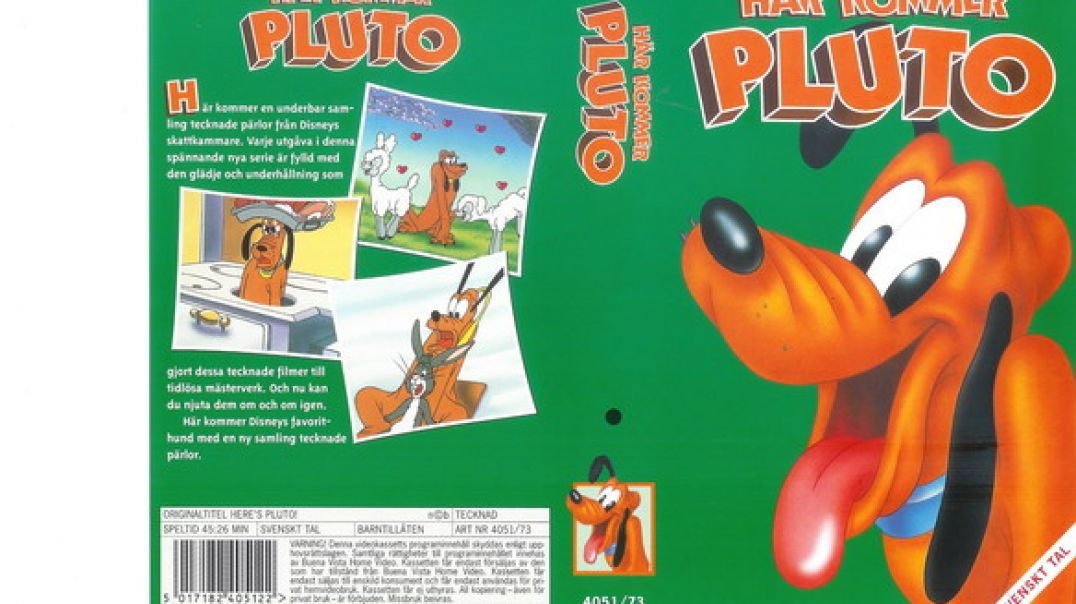 Tecknat Barn Svenska:Pluto får vårkänslor (1944) DVDRIPPEN (Engelska) Dansmusiken (4K)